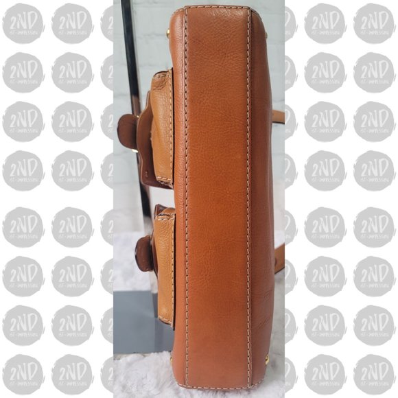 Michael Kors Y2K Double Tone Brown Leather Shoulder Bag - Picture 9 of 16